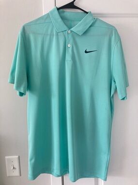 Nike Men’s Mint Green Dri-FIT Polo Shirt